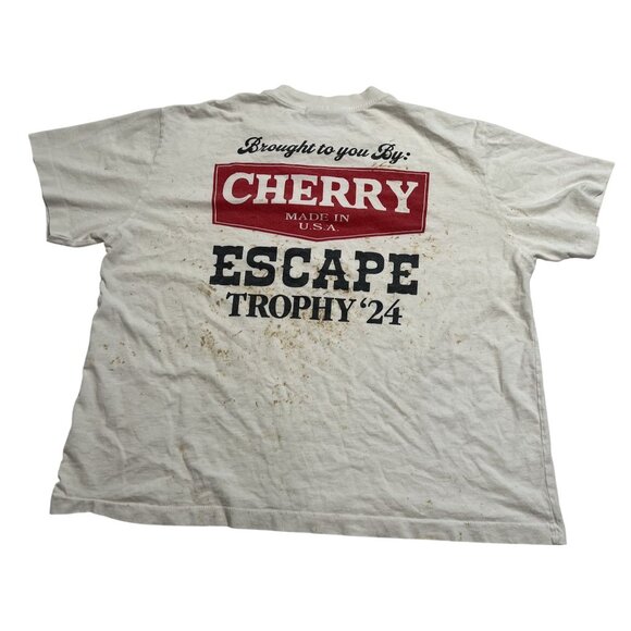 Cherry LA Escape Boxy Tee in Vintage White - Picture 1 of 4